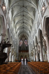 Fototapeta premium Nef de la cathédrale à Malines. Belgique