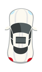 Cartoon Sport Car Kids Toy. Vector illustration