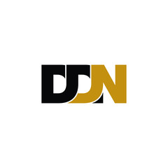 DDN letter monogram logo design vector