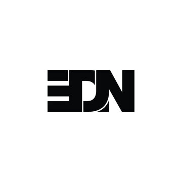 EDN letter monogram logo design vector