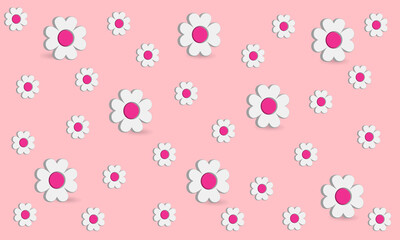 White flower pattern background, nature theme, best for your property decoration images