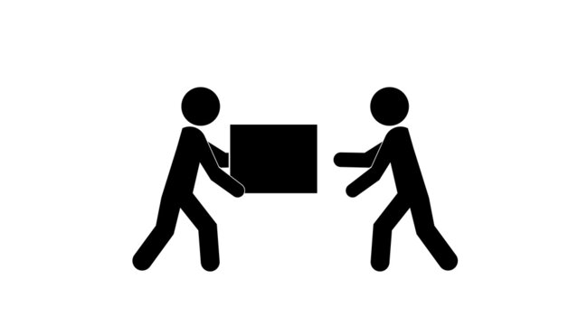 Delivery and shipping icon set. Man riding motorcycle. Truck symbol.