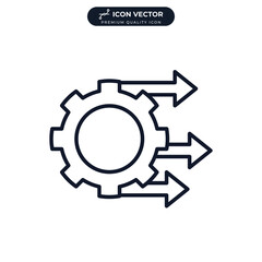 processing icon symbol template for graphic and web design collection logo vector illustration