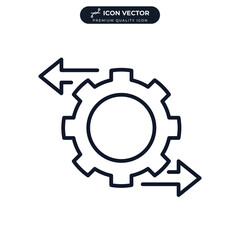 optimization icon symbol template for graphic and web design collection logo vector illustration