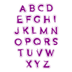 Abstract Cute Alphabet Font