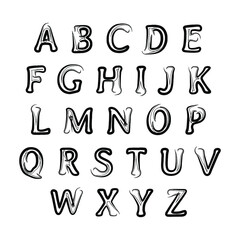 Sans Serif Abstract Brush Style Font