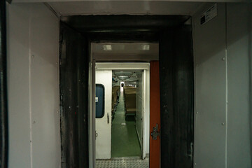 Trains come, transit briefly and leave as a daily routine at Lempuyangan station, Yogyakarta, Indonesia