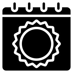 Summer Calendar Icon