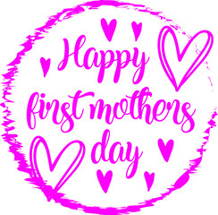 Obraz premium mother day t shirt and svg design