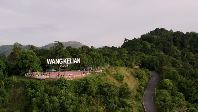 Aerial Video of Wang Kelian, Perlis during Sunrise