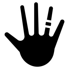 Fototapeta premium Ring On Hand Icon