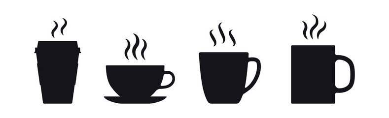 Coffee or mug icon collection