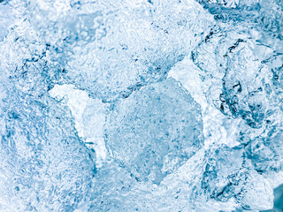 Abstract Ice background, Ice cubes feel fresh on hot days, Ice is indispensable in summer. It will help refresh and make you feel good. add color