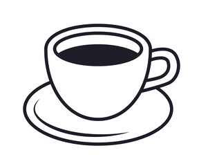 Cup of coffee or tea vector icon