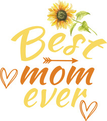 Obraz premium mother day t shirt and svg design