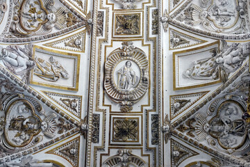 Interior of the Mezquita Cathedral in Cordoba