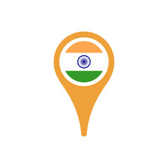 Colour icon for India Flag Map