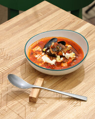 chicken noodle soup with rice