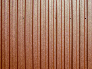 Background of brown corrugated metal sheet