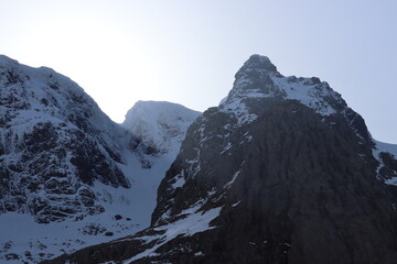 Obraz premium Ben Nevis north face tower ridge scotland highlands uk