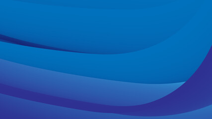 Abstract gradient background curves in blue tones. Blue gradient shape vector illustration.