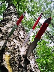 Throwing combat knife for sport and leisure