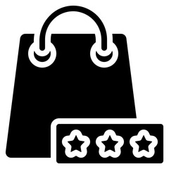 Shopping Bag Review Icon