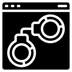 Website Handcuffs Icon