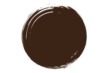 Circle grunge stamp. Round vector isolated on white background. Black stamp vector. For grunge badge, seal, ink and stamp design template. Round grunge hand drawn circle shape, vector