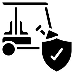 Golf Cart Safety Icon