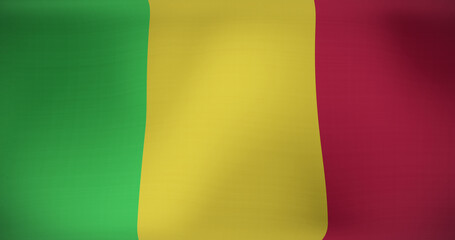 Image of waving flag of mali