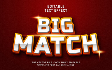 Big Match Editable Text Effect