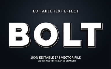 Bolt Editable Text Effect