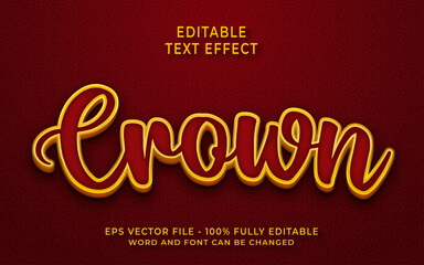 Crown Editable Text Effect