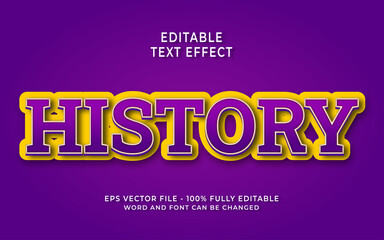 History Editable Text Effect