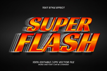 Naklejka na ściany i meble Editable text effect - Super Flash stacked shadow Game style