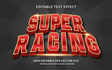 Super Racing Editable Text Effect