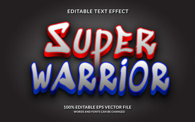 Super Warrior Editable Text Effect