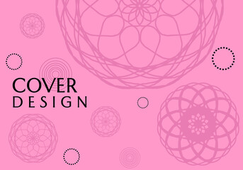 pink background with mandala ornament, beautiful and elegant design. used for banners, covers, posters