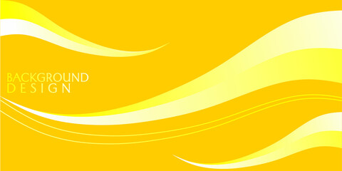 yellow abstract background with smooth texture and curves. blank design for banner, landing page, website
