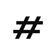 Obraz premium hashtag icon vector with simple design