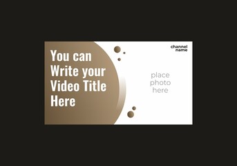 Brown color of thumbnail design video