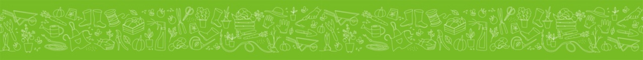 Gardening, preparing spring season, seedlings, growing farm vegetables, garden tools