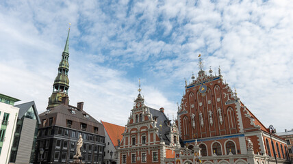 House of the Black Heads Riga, Latvia wide angle