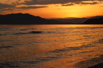 SDGs地球の神秘と海とソラ！山口県の夕日と海の輝くヒカリ！