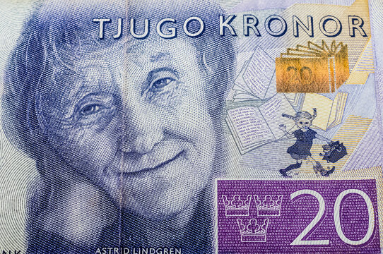 20 schwedische Kronen - Astrid Lindgren