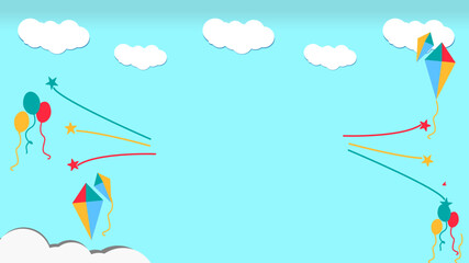 balloons flying in the sky