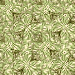 Naklejka na ściany i meble Army Green Spotty Textured Scallops Pattern