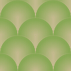 Variegated Striped Art Deco Tile Pattern 
