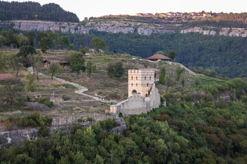 Fototapeta na wymiar Remains of medieval Trapezitsa in Veliko Tarnovo city in Bulgaria
